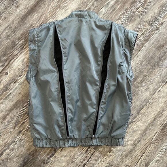 Vintage Compass Point Nylon Tech Vest Zip Vent Slate Gray S Korea - Picture 5 of 9